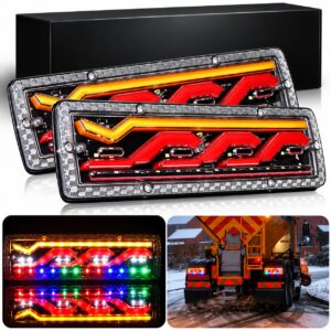 JUEGO DE 2 STOPS TRASEROS DE LUJO MULTICOLOR STROBER - UNIVERSALES