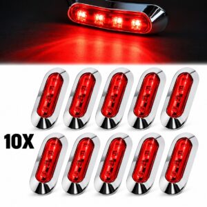 JUEGO DE 10 LUCES LATERALES CROMADAS FIJAS