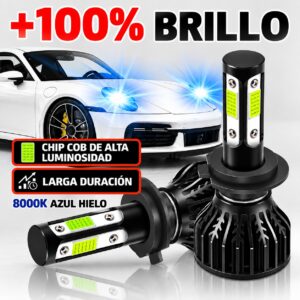 KIT BOMBILLOS LED H7 AZUL HIELO