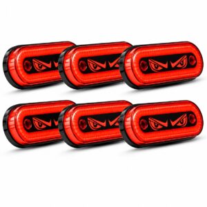 JUEGO DE 6 LUCES LATERALES FIJAS + STROBER