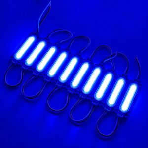 JUEGO DE 10 MODULOS LED COB AZUL