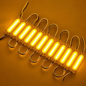 JUEGO DE 10 MODULOS LED COB AMARILLO