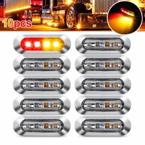 JUEGO DE 10 LUCES LATERALES CROMADAS FIJAS